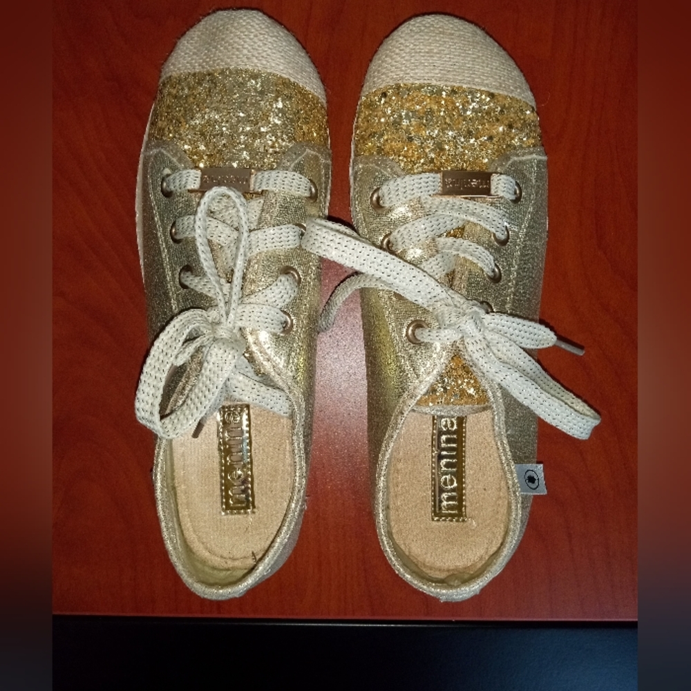 Menina Golding Glitter Sneakers